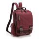 thumbnail image 1 of 2026 Canvas Crossbody Messenger Bag Shoulder Sling Backpack Travel Rucksack Maroon shoulders, 1 of 1