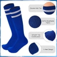 thumbnail image 3 of Hengguang 6 Pairs Kids Football Socks - Breathable Soccer Socks for Boys & Girls (Ages 8-12), Youth Sports Socks for Running, Training, Rugby, Hockey, 3 of 7