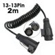 thumbnail image 5 of Spiral cable compatible trailer extension cable 13-pin plug 200 cm long M/W DE-cheng du, 5 of 5
