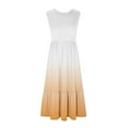 thumbnail image 4 of 2025 Long Spaghetti Strap Maxi Dresses for Women Summer,Sleeveless Gradient Maxi Dresses for Plus Size Women,Casual Round Neck Beach Sundresses Swing Dress,Women Flowy Tiered Maxi Beach Dress, 4 of 5