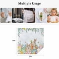 thumbnail image 5 of Spring Easter Cloth Napkins, Rabbit Eggs Eucalyptus Leaf Floral Butterfly Washable and Reusable Dinner Napkins Set of 6, Table Napkin for Kitchen Party Birthday Wedding Hotel Housewarming 20"x20", 5 of 9