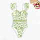 thumbnail image 4 of Faldas de Verano de las Mujeres Vintage Impreso Falda de Playa Bikini Conservador Conjunto de Trajes de Baño, Poliéster Spandex para Vacaciones Informales, 4 of 9