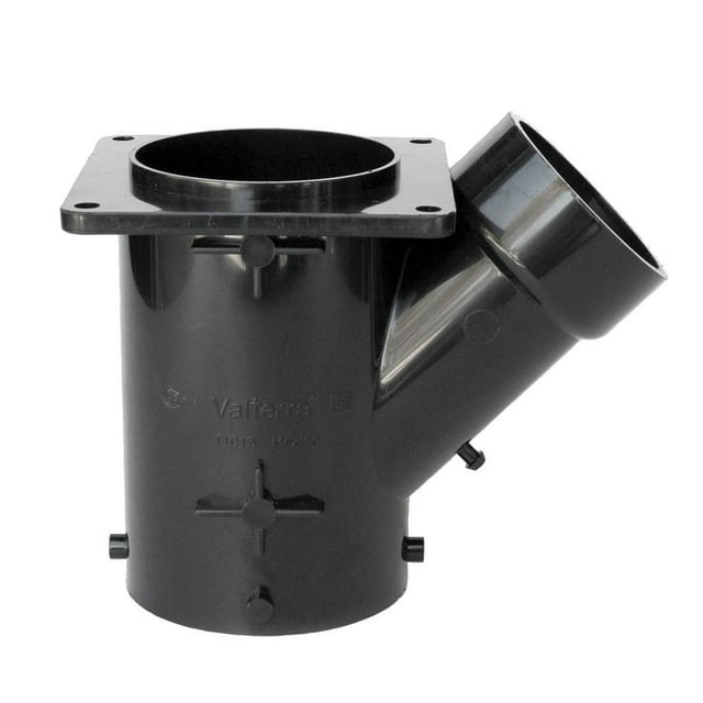 Valterra Sewer Waste Valve Fitting T1015 Flanged Fittings; With Flange; Plastic
