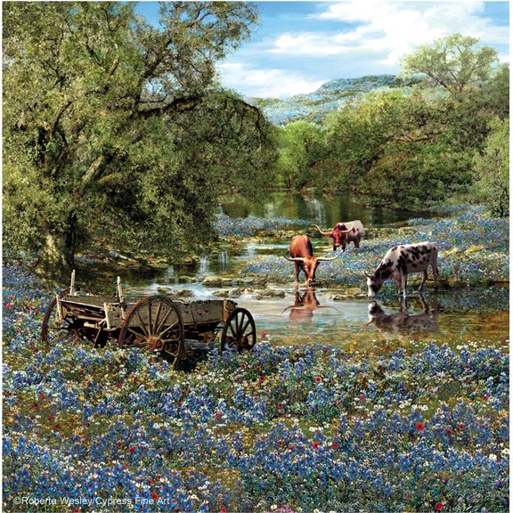 Thirstystone Occasions Drink Coasters, Set, Hill Country Blues