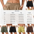 thumbnail image 3 of NTACZA High Swim Shorts For Women Bermuda Elastic Waist With Pockets Wide Leg Vacation For Relaxed Fit Walking Beach Casual Shorts, 3 of 6