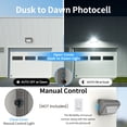 thumbnail image 6 of 8 Pack 130W LED Wall Pack Light with Dusk to Dawn Photocell, 19500LM 5000K Daylight IP65 Waterproof Wall Pack Lights Outdoor LED, 6 of 6