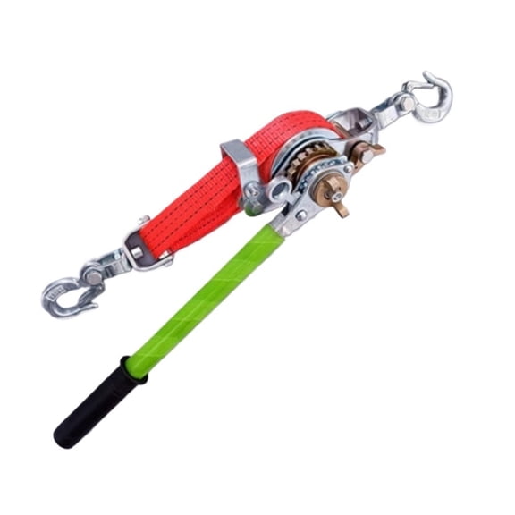 2 Ton 2 Meters Ratchet Hand Puller With Webbing Strap Wire Cable Tightener, Tightening Tool Crank Puller ,Excellent Towing Capacity
