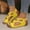 Yellow, variant on Womens Flat Sandals, Open Toe Faux Leather Wide Walking Summer Comfortable Trendy Shoes White 9