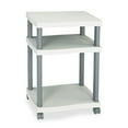 thumbnail image 2 of Safco Products Wave Design Printer Stand, Three-shelf, 20w X 17.5d X 29.25h, Charcoal Gray, 2 of 3