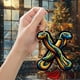 thumbnail image 5 of Adornos navideños colgantes, árbol de Navidad acrílico 2D, 26 letras, regalo decorativo, fiesta familiar, decoración colgante, jardín, Navidad, Halloween., 5 of 5