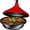 Red, variant on Bruntmor Fire Red Cast Iron Moroccan Tagine 4-Quart Cooking Pot With Silver