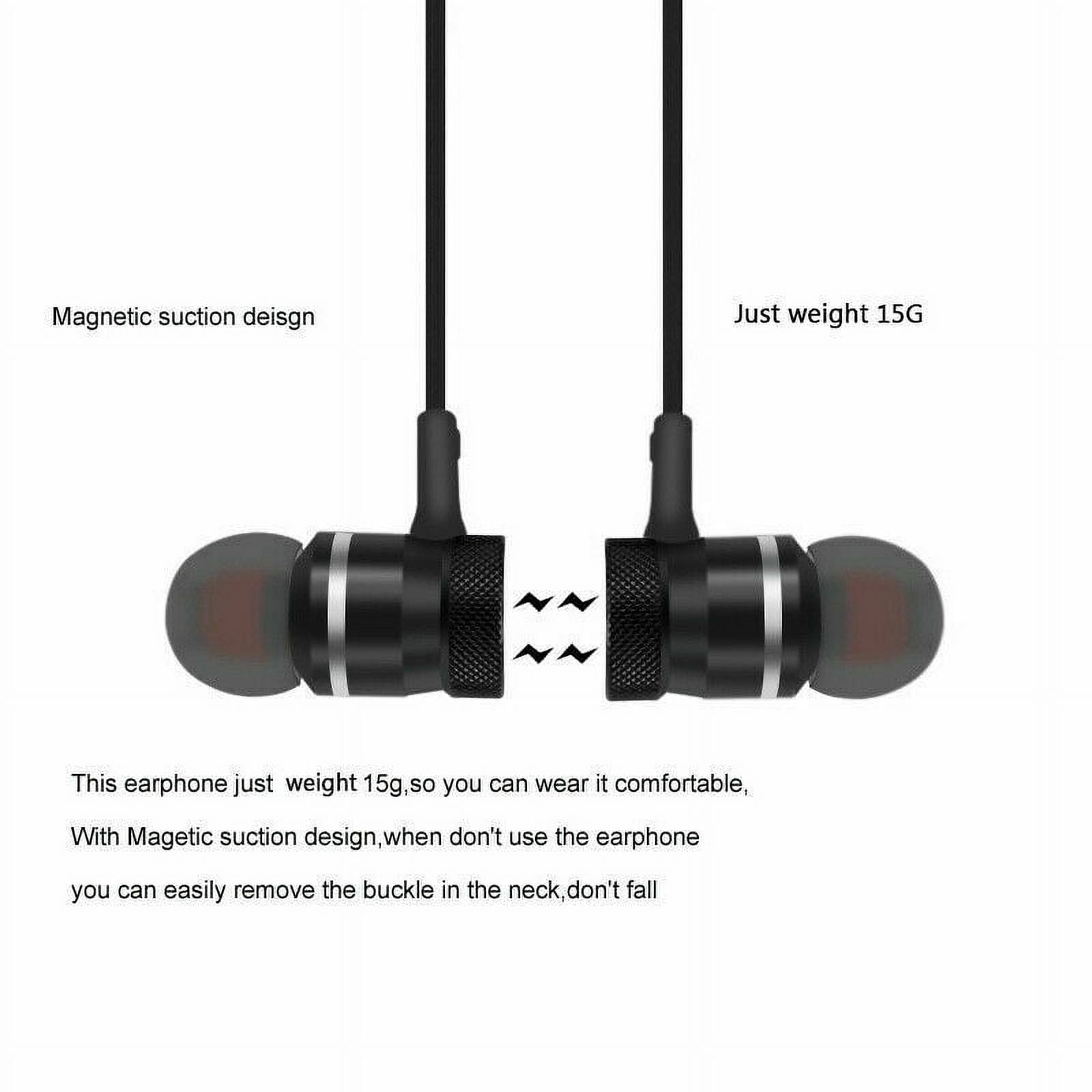 Bluetooth Headphones Neckband,Deep Bass Bluetooth Earbuds IPX7 Sweatproof Magnetic Wireless Earphones(CVC6.0 Noise Cancellation, 1