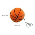 thumbnail image 2 of Fluffy Stuffed Basketball Keychain Plush Basketball Keychain Decor Basketball Keychain, 2 of 9