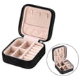 thumbnail image 4 of Organizador de joyas Sunnimix Viaje Impermeable Cuero Negro, 4 of 6