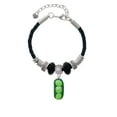 thumbnail image 2 of Delight Jewelry Fimo Clay Three Peas in a Pod Mom Celtic Knot Leather Bead Bracelet, 7"+2" Extender, 2 of 4