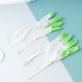 thumbnail image 4 of Guantes de PVC para el hogar, de color azul, rosa y verde, para lavar platos, ropa de trabajo, limpieza, impermeables, para lavar patatas, 4 of 5