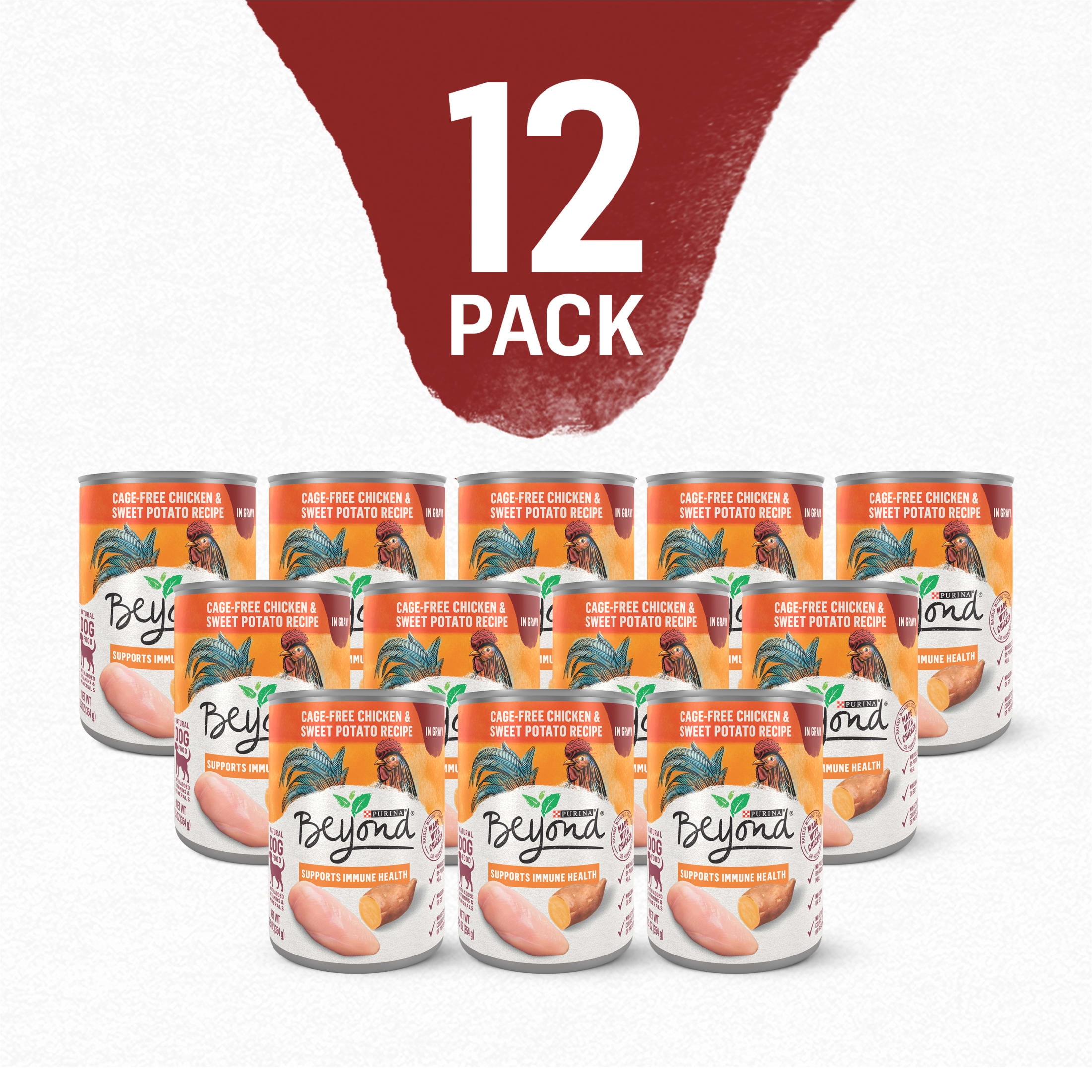 Purina Beyond Grain-Free Wet Dog Food in Gravy Soft Chicken & Sweet Potato, 12.5 oz Can