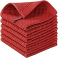 thumbnail image 1 of Paños de cocina de algodón - Paños de cocina de tejido suave y absorbente - Paquete de 6 trapos de cocina de secado rápido - Paños de cocina de 13 x 13 pulgadas para lavar platos en la cocina, 1 of 6