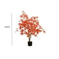 thumbnail image 2 of Artificial Maple Tree, 4/5/6FT Maple Tree Prelit Fall Decorations with pot for Indoor Outdoor Autumn Harvest Halloween Thanksgiving, 2 of 6