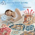 thumbnail image 3 of Boho Morocco Cooling Blanket,Lightweight Breathable Summer Throw Blanket with Double Sided Cold Effect,Retro Farmhouse Ethnic Neutral Aesthetic Picnic Blankets Bed Sheet for Hot Sleepers 50"x60", 3 of 8