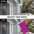 thumbnail image 3 of G128 Combo Pack: 6 Feet Tangle Free Spinning Flagpole (White) Solid Pink Flag 3x5 ft Printed 150D Brass Grommets (Flag Included) Aluminum Flag Pole, 3 of 9