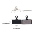thumbnail image 4 of Eigraketly Pastillas de freno de disco para ciclismo, 2 uds., piezas de frenado para reparación al aire libre, piezas eléctricas seguras semimetálicas Ciclismo Tipo4 Eigraketly OD028857-04, 4 of 6