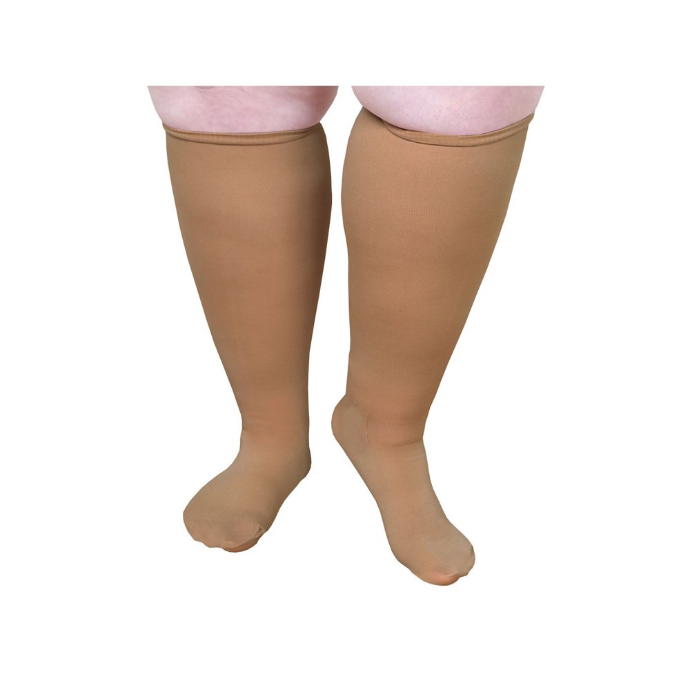 Unisex Extra Wide Moderate Compression Knee High Socks Up to XW / 4E & 26" Calf