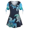 thumbnail image 1 of Camiseta Talla Extra Manga Campana Estampado Reno Rosegal  Camisetas tallas grandes, 1 of 5