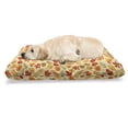 thumbnail image 1 of Fall Leaves Pet Bed, Varieties of Drawings on a Plain Backdrop, Chew Resistant Pad for Dogs and Cats Cushion with Removable Cover, 24" x 39", Cream Orange Vermilion, by Ambesonne, 1 of 4