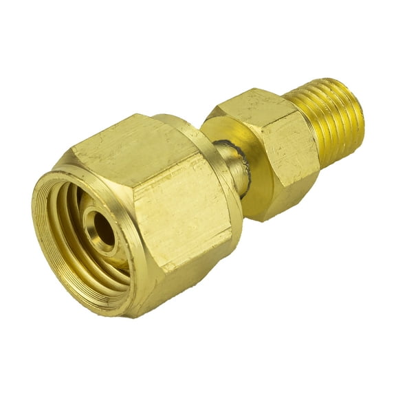 SÜA - Oxygen Regulator/Torch to Hose Adaptor - Size "B" 9/16"-18-RH to Size "A" 3/8"-24-RH