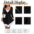 thumbnail image 5 of Cuteduck Plus Size Women’s Long Sleeve V-Neck Zipper Dress Autumn/Winter 1X-5X, 5 of 9