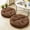 Round | Brown, variant on Floor Pillow Set of 2, Memory Foam Meditation Cushion, Floor Cushions for Adults Sitting, Large Round Seat Cushions for Yoga, Living Room, 20x20 Inch (Round | Green)