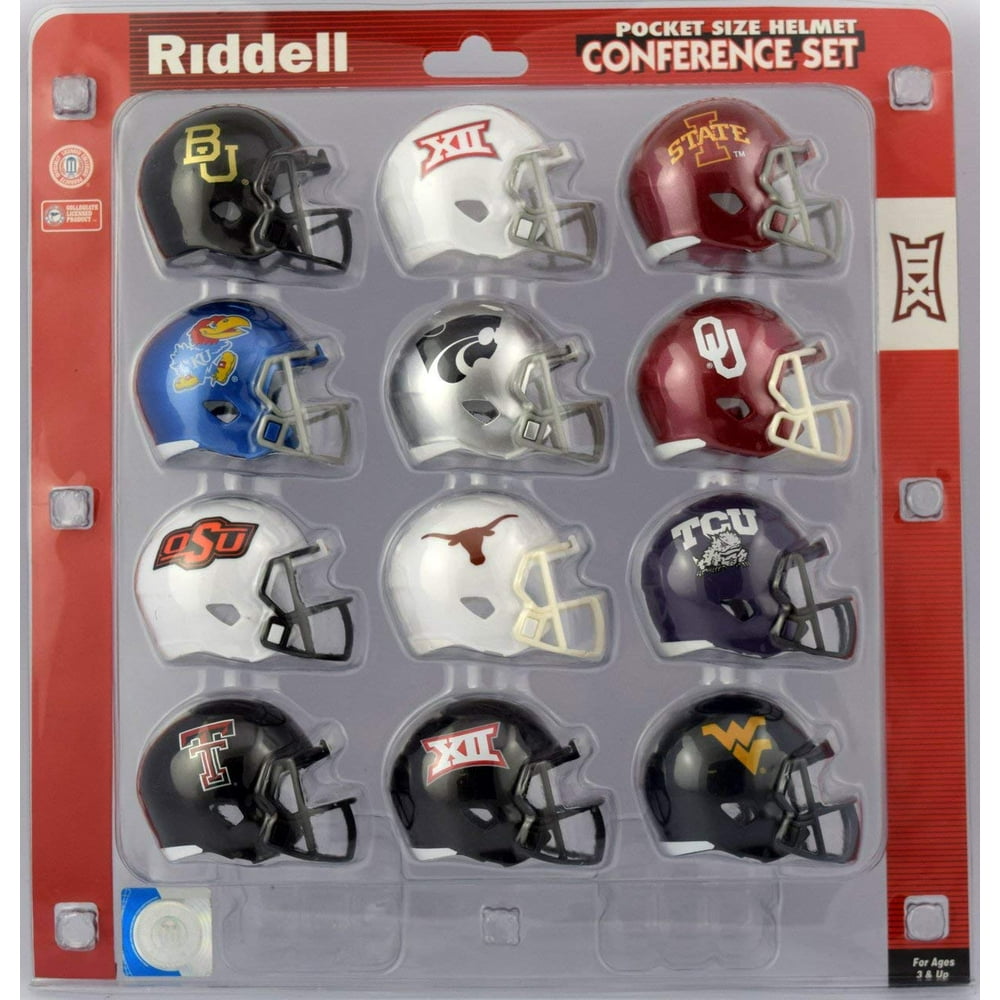 Riddell Big Twelve Pocket Size Helmet Conference Set 2017, ALL