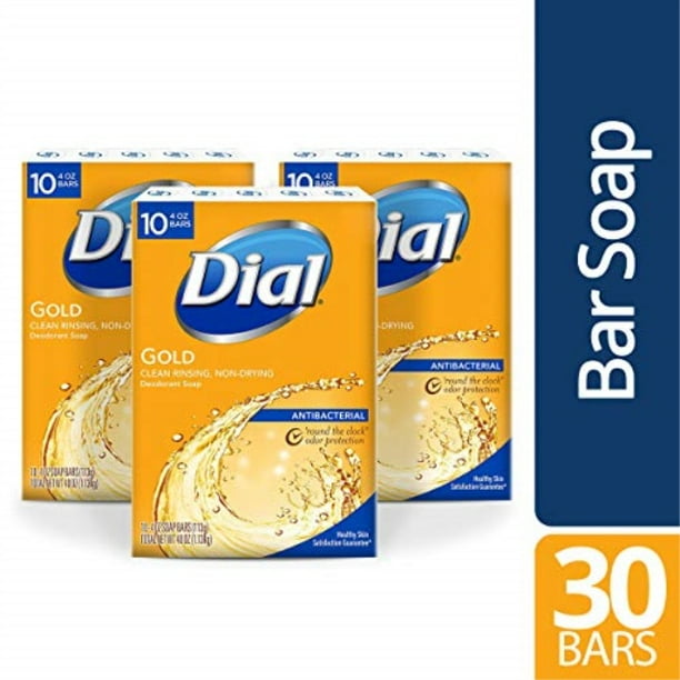 dial antibacterial bar soap, gold, 30 count