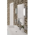 thumbnail image 4 of Saga Historical Brown 1-in. Brick Joint Matte Glass and Marble Mosaic Wall and Floor Tile, 4 of 6