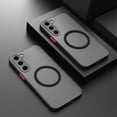 thumbnail image 2 of Compatible with magsafe Wireless Charge Case Magnetic Phone Case for Samsung Galaxy S22 Plus (black,S22 Plus), 2 of 7
