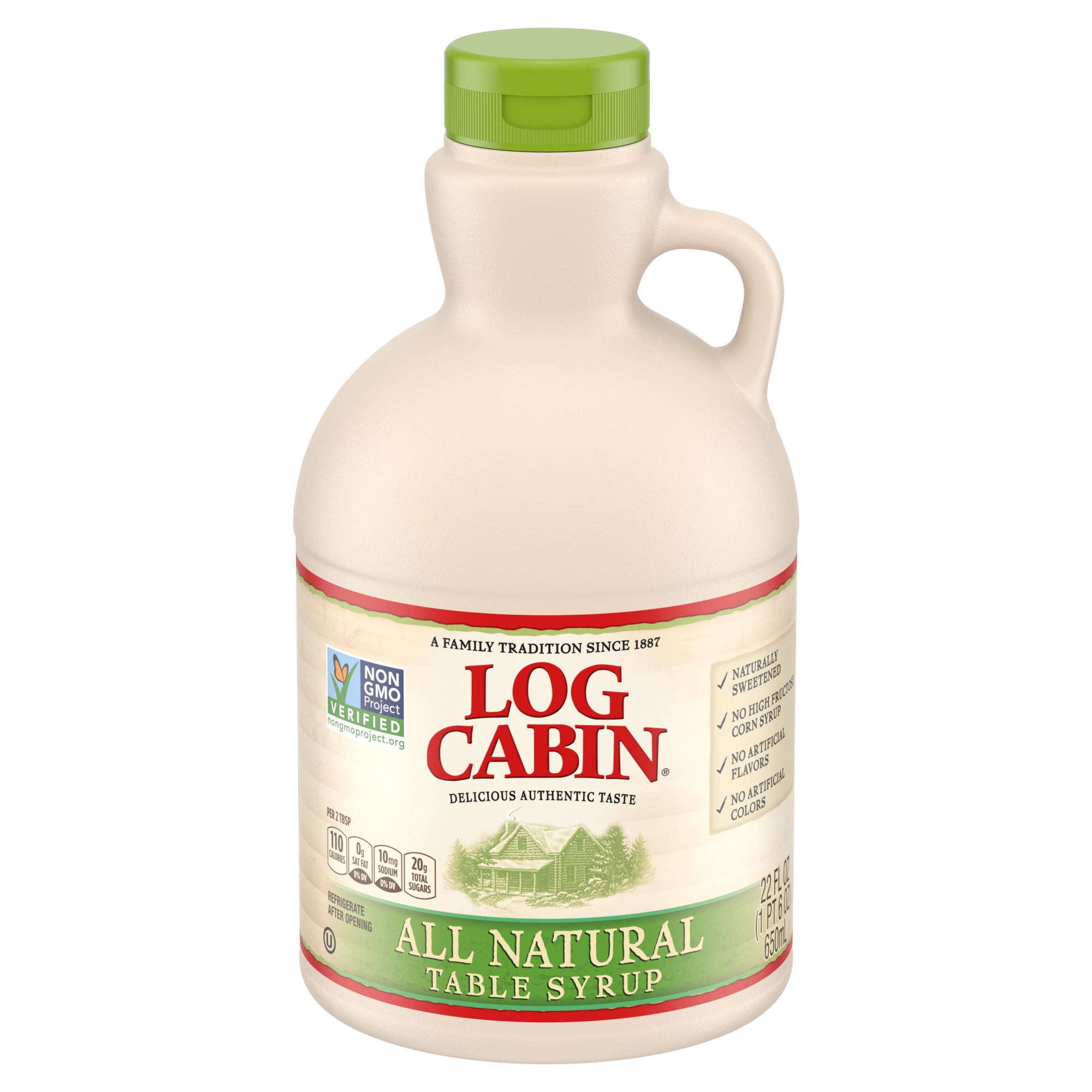 Log Cabin All Natural Table Syrup, 22 fl oz