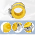 thumbnail image 3 of Adaptador de carburador amarillo de 35 mm ID de Unique Bargains, tubo de entrada de colector de admisión, adaptador de manga con abrazaderas, 3 of 7