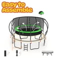 thumbnail image 5 of CITYLE 14FT Trampoline with Enclosure Net, Outdoor Trampoline for Kids and Adults, 1400LBS Trampoline with Basketball Hoop, Galvanized Steel Heavy Duty Trampolines with Xmas Gift, 5 of 8