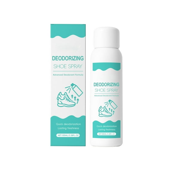 Yooshoverk 100ml Shoe & Sneaker Deodorizer Spray - Eliminates Odor Causing Bacteria - Safe for All Footwear, Gym Bags - Plant Based Formula for Men Women Kids