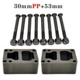 thumbnail image 1 of MYG 30mm Caoutchouc Joint Riser Pads +53mm Boulons pour Planche à Roulettes Longboard Double Rocker, 1 of 8