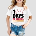 thumbnail image 2 of TZEWGL Tees For Newborn Print Round Neck Loose Short Sleeve Blouse For Infnants size 3-4T, 2 of 4
