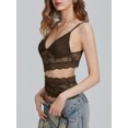 thumbnail image 2 of Women Sexy Y2k Lace Cami Top Sheer Floral Mesh Spaghetti Strap Camisole Slim Fit Tops Club Cocktail, 2 of 6