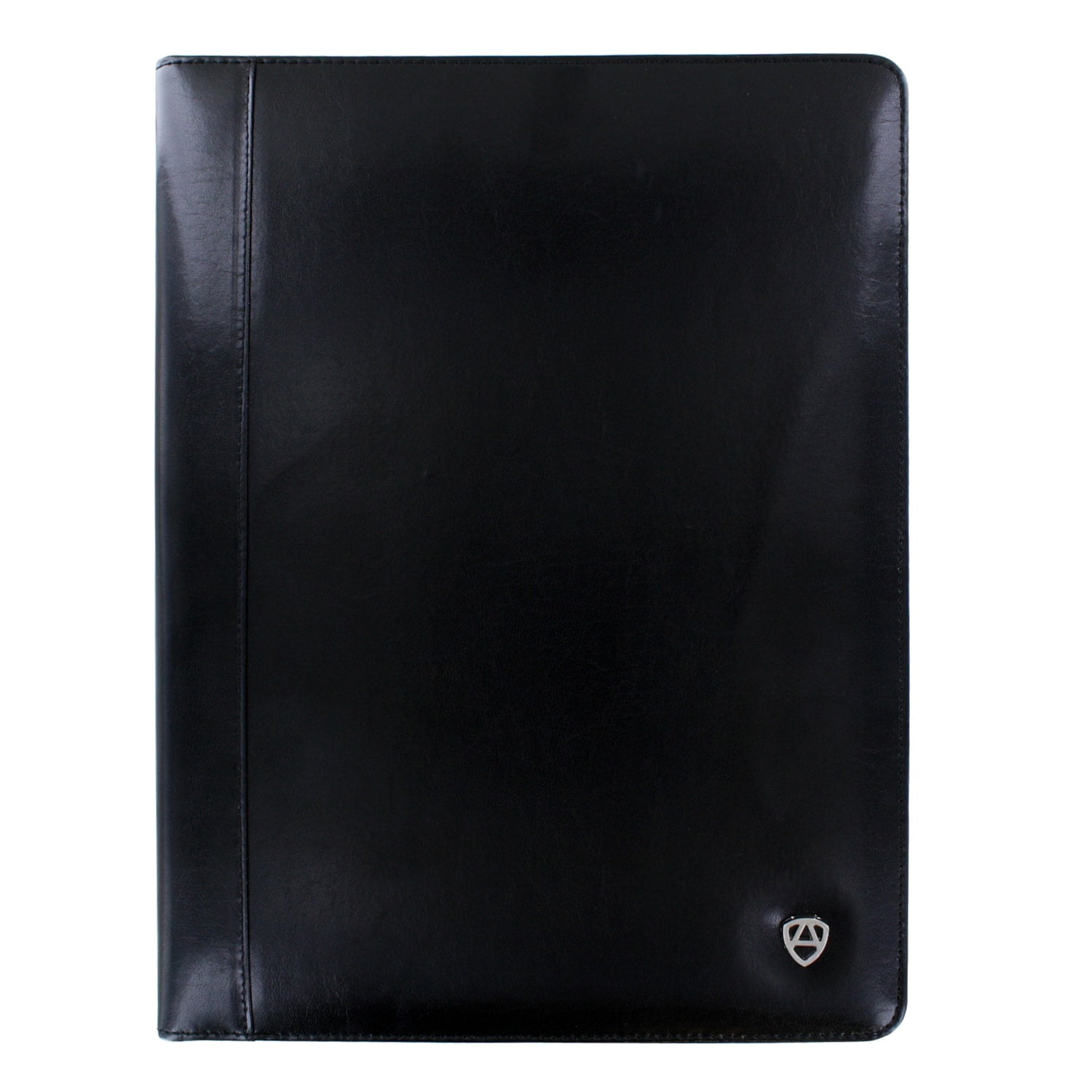 Armiger  Executive Black Bonded Leather Professional Padfolio With Letter Size Notepad