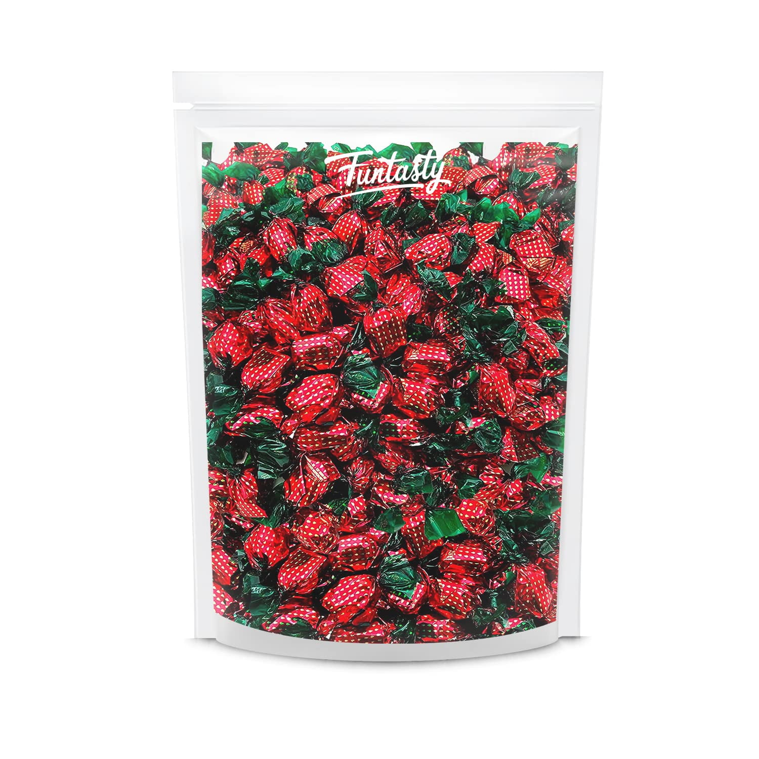 Funtasty Strawberry Bon Bons Hard Candy, Bulk Pack 2 Lbs