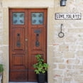 thumbnail image 2 of Love You, Bye Sign Above Door – Vintage Metal Wall Sign, Love You Bye Metal Signs, Hallway Entryway Door Signs Decor, 16 X 4 Inch Aluminum Rustic Wall Art, Farmhouse Style Hanging Plaque, 1 PC, 2 of 10