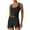 Dark Gray, variant on 2-Pack Women's U-Neck Longline Sports Bras - Seamless Workout Crop Tops | Yoga Gym Athletic Camisole Blend Fabric Moisture Wicking