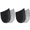 Black-2Pairs, variant on O/X Leg Orthopedic Corrective Insoles, Gel Silicone Medial Lateral Heel Wedge Shoe Pads, 2 Pairs