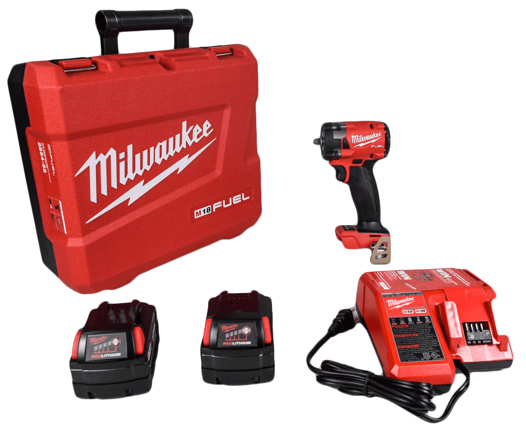 M18/M12 12/18-Volt Lithium-Ion Cordless 3/8 in Impact Wrenc Ratchet and 1/2 in 