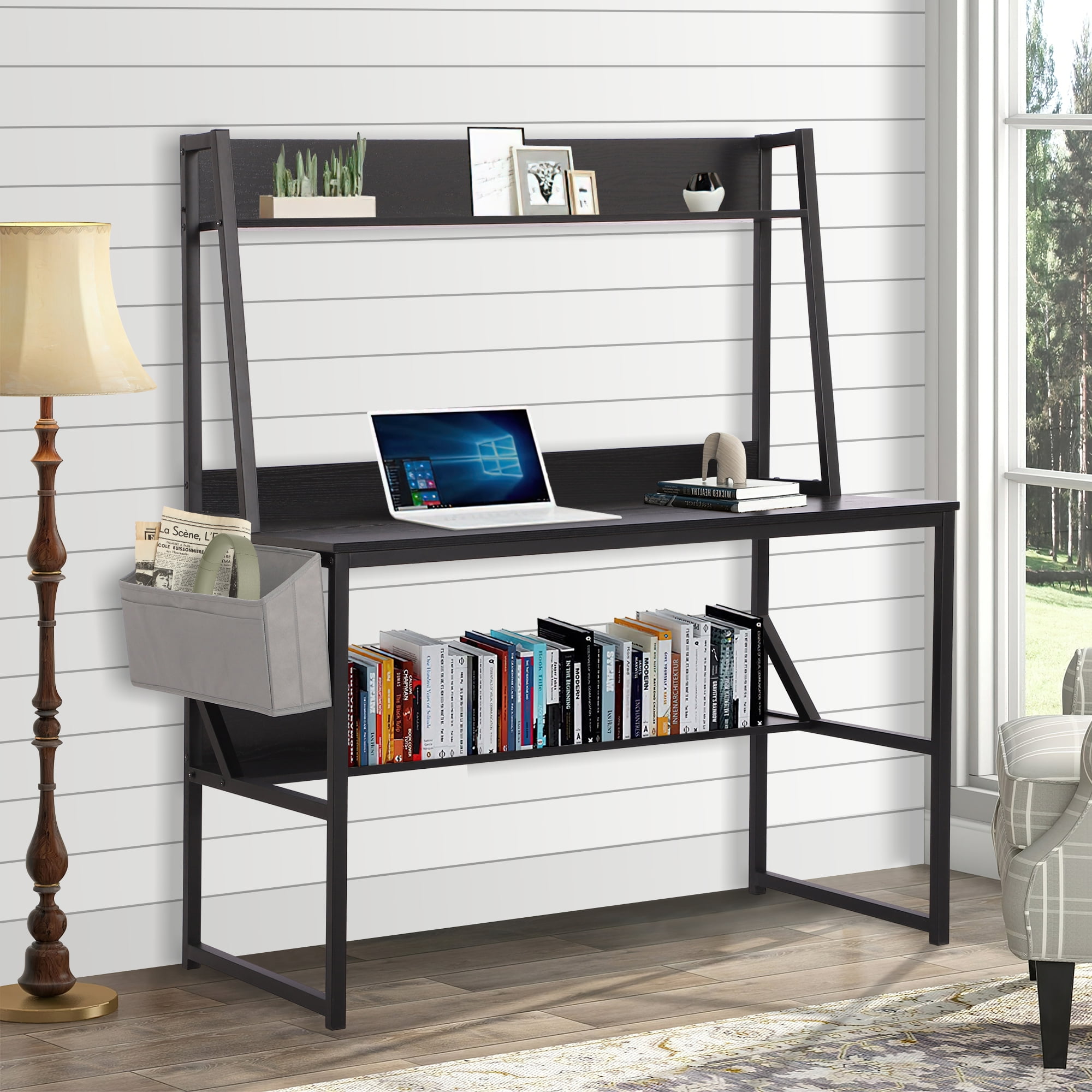 KIGOTY Computer Desk Study Desk 47.6 inches Desk Industrial Desk with